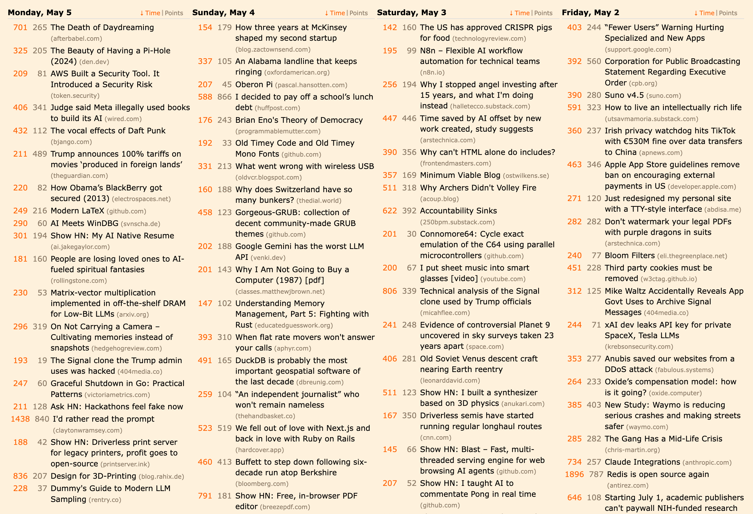 Layout options showing column view and dense mode settings