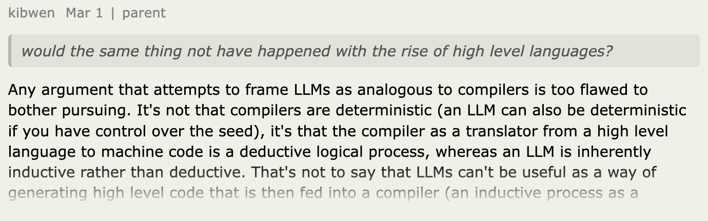 Comment rendering with properly formatted quoted text