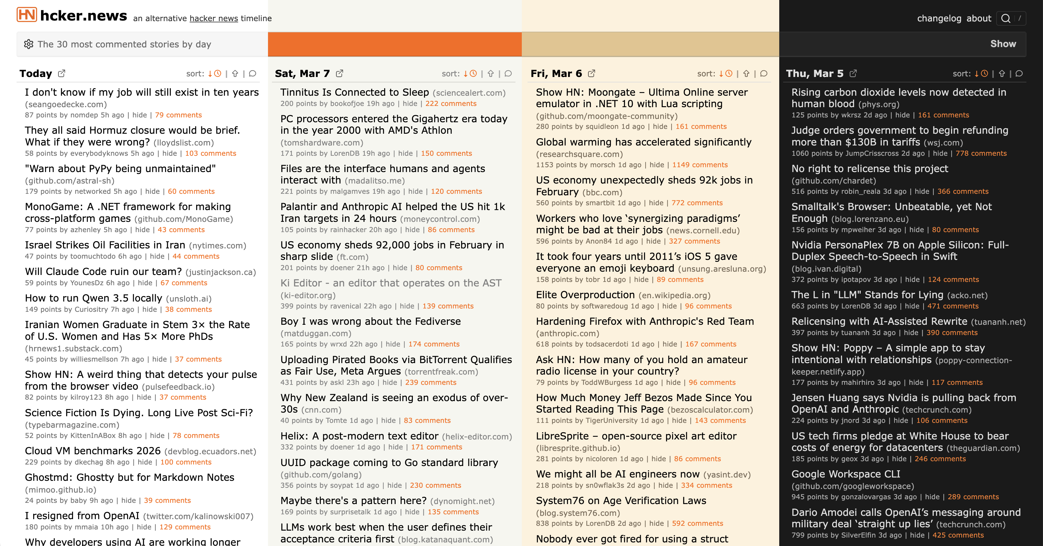 Theme selector showing multiple themes including light, dark, and classic modes